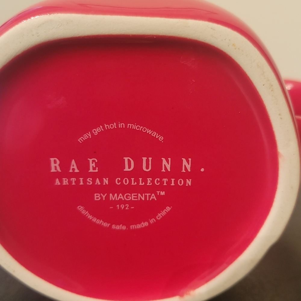 Red Rae Dunn coffee mug - Picture 2 of 2